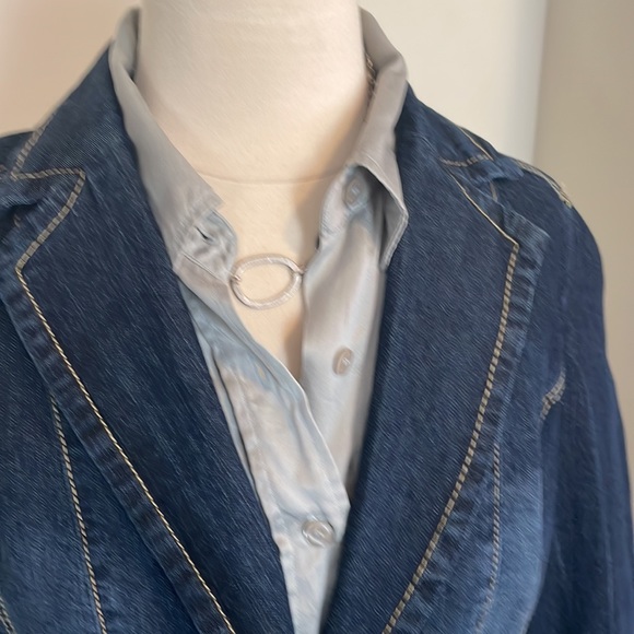 Baccini short jean blazer - Picture 3 of 7